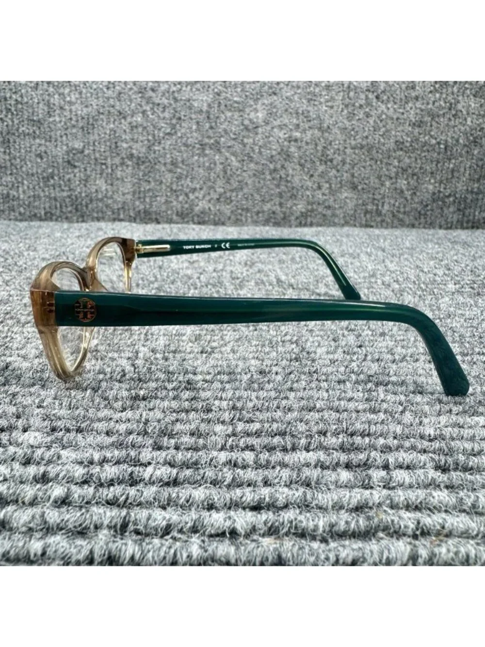 Tory Burch Ty 2031 1164 Green Tan Eyeglasses 49-17-135 FRAMES ONLY + Case
